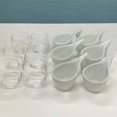 アミューズ皿 アミューズカップ ガラス 12個セット 前菜 オードブル ガーニッシュ スプーン れんげ 小皿 飲食店 業務用 レストラン パーティー ビュッフェ まとめ売り