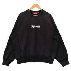 SUPREME シュプリーム 25SS Washed Box Logo Crewneck ウォッシュド ボックスロゴ スウェット ブラック サイズL 正規品 / 45015