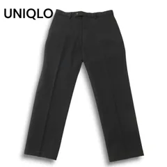 【美品】UNIQLO ユニクロ 秋冬 ヒートテック★ スマートスリム フィット パンツ スラックス Sz.79cm メンズ 灰 グレー
