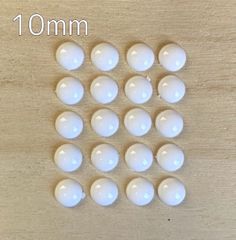 10mm デカールアイ　作製用　土台　10ペア