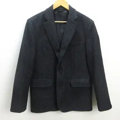 D■エルエルビーン/L.L.Bean チェック柄 テーラードジャケット JKT【L程度】黒灰/MENS/56【中古】