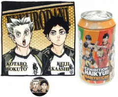 【中古】雑貨 木兎光太郎＆赤葦京治 「ハイキュー!!展 ハイキュー!!缶(缶＆プチタオル＆缶バッジセット)」