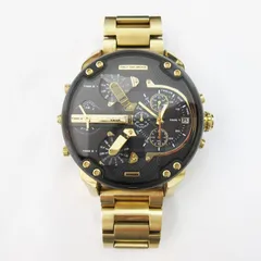 極美品✨ディーゼル　ミスターダディ　ビッグフェイス　クロノグラフ　ステンレス ディーゼル 腕時計 メンズ ステンレス 防水 クロノグラフ オール