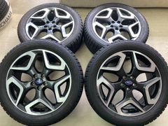 スタッドレス早期割引！スバル XVに！◆XV純正18インチ 7J+55 PCD100-5H◆225/50R18 TOYOバリ山2023年製造スタッドレス付◆フォレスターも