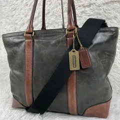 COACH ブリーカー　ビジネストートバッグ　2way ショルダーバッグ　肩掛け　大容量　レザー