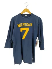 チャンピオン Champion 70-80s USA製 バータグ後期 7ナンバリング フットボールTシャツ 七分袖 メンズ import：XL 