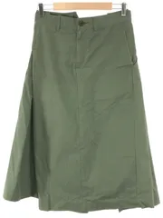 JUNYA WATANABE COMME des GARCONS ジュンヤワタナベ コムデギャルソン 13SS 再構築コットンミリタリースカート カーキ系 サイズ：Sのサムネイル