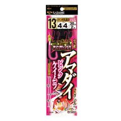 SASAME 実船 アマダイ ピンクケイムラ FSM95 全長2m 鈎13号 フロロカーボン ガン玉2個付 船仕掛 鬼カサゴ 釣り 4号