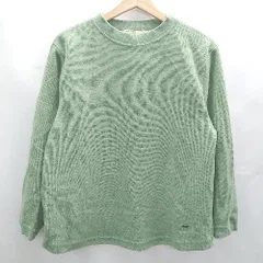 ◇ ⊇ CROCODILE クロコダイル 長袖 トレーナー サイズL モスグリーン系 レディース E  【1501160020260】