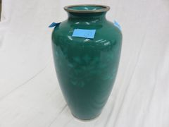 花瓶 七宝焼 花器 口径(入口)約：5.5㎝×口径(最大部)約：12㎝×口径(底)約8.5㎝ 高さ約：25㎝ 中古品