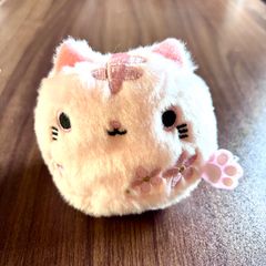 新品未使用 桜 ねこだんご タグ付き ぬいぐるみ マスコット 三英貿易