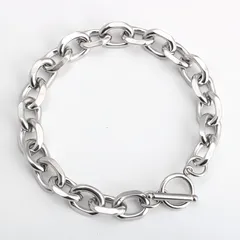 マンテルブレスレット シルバー チェーン メンズ シンプル シルバーブレスレット アクセサリー マンテル レディース ギフト ステンレス 韓国