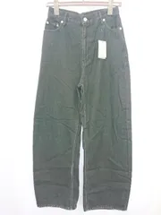◇ Θ ◎ ●未使用● GRL　グレイル タグ付き ワイド デニム パンツ サイズM ブラック レディース E  【1411070009616】
