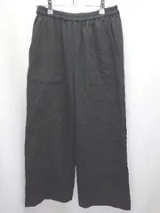◇ ⊇ SHIPS any シップス エニィ 無地 ワイド　イージー　パンツ サイズ38 ブラック系 レディース E  【1411130006555】