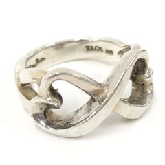 Tiffany＆Co. リング ダブルラヴィングハート SV925 シルバー925 約13号