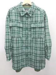 ◇ w closet ダブルクローゼット チェック 長袖 ジャケット ブルゾン サイズF グリーン レディース P  【1408200014084】のサムネイル