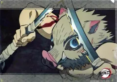 【中古】クリアファイル 嘴平伊之助 名場面レイヤードA4クリアファイル 「鬼滅の刃×ufotable DINING 第5期」 お楽しみくじ景品