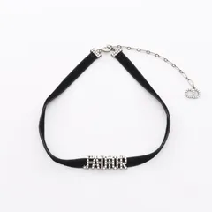 ディオール Dior チョーカー J'ADIOR ブラック ステンレススチール チョーカー レディース Used A