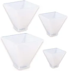 A'sTool レジン シリコンモールド ピラミッド 型 60mm 50mm 40mm 30mm 4個セット