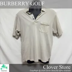 値引き交渉お気軽にどうぞ！ 【美品Aランク】 BURBERRY GOLF バーバリー ゴルフ ポロシャツ Lサイズ ベージュ