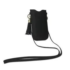 人気商品　スマホ 本物革 - - タッセル付き カバー ストラップ ショルダー 長さ調整OK ネック ケース Smartphones 斜めがけ 対応: kalibri