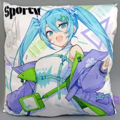 【中古】クッション・本体 sporty おおきなスクエアクッション Fashion～subculture ＆ sporty～ 「キャラクター・ボーカル・シリーズ01 初音ミク」