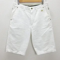 G■エドウィン/EDWIN GOLF ゴルフハーフパンツ/スポーツウェア【M】白/men's/27【中古】■