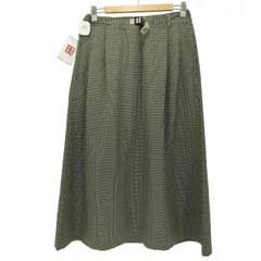 グラミチ GRAMICCI 千鳥格子柄マキシスカート レディース  FREE