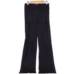 【ISSEY MIYAKE】 イッセイミヤケ PLEATS PLEASE プリーツプリーズ PP33-JF445 プリーツスラックスパンツ ブラック 黒 プリーツ サイズ4レディース 【中古品】 USED-AB 【9356】