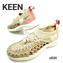 キーン　ユニーク　UNEEK　メッシュスニーカー　ストッパー　ベージュ系　37　化繊