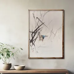 渡邊省亭、塩谷高貞之妻、希少な画集より、新品高級額・額装付 渡邊省亭、塩谷高貞之妻、希少な画集より、新品高級額・額装付