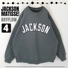 JACKSON MATISSE×BAYFLOW/ジャクソンマティス/ベイフロー★クルーネックスウェット/トレーナー★アップリケ/アーチロゴ★サイズ4/メンズL　　2408A002