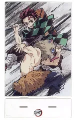 【中古】アクリルスタンド・アクリルパネル 竈門炭治郎＆嘴平伊之助(第16話後半) ビッグアクリルスタンド 「アニメ 鬼滅の刃 歴代全幕間画 WEBSHOPくじ 竈門炭治郎 立志編」 A-030賞