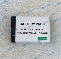 【新品】キャノン CANON対応 LP-E17 互換バッテリーパック 電池パック 充電電池 充電式電池 残量表示 純正充電器対応 7.2V 1200mAh 1個