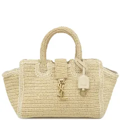 【良品 サンローラン】ダウンタウンカバス 2WAY クロコ レザー ベージュ YVES SAINT LAURENT イヴ・サンローラン ダウンタウン 2WAY