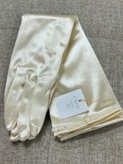 花嫁グローブ・パール・アイボリー・40cm【Cherie】