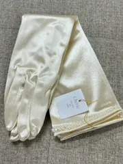 花嫁グローブ・パール・アイボリー・40cm【Cherie】