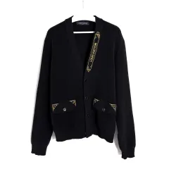『未使用品』LOUIS VUITTON エンブロイダードウールカーディガン　M louis-vuitton-embroidered-