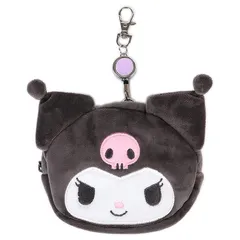クロミ フェイス形パスケース＆ポーチ 定期入れ 小物入れ ぬいぐるみポーチシリーズ サンリオ sanrio キャラクター