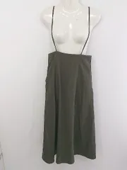 ◇ mysty woman ミスティウーマン ロング ジャンパースカート サイズF カーキ レディース P  【中古】 【1210030003189】のサムネイル