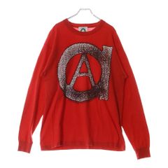VINTAGE (ヴィンテージ) 90S ANARCHIC ADJUSTMENT anarchy logo アナーキックアジャストメント アナーキーロゴ ロングスリーブ 長袖Tシャツ レッド