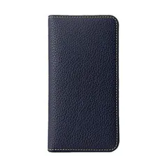 [HANATORA] iPhone11 Pro ケース シュリンクカーフレザー 手帳型 本革 (ブルー・インディゴ iPhone11Pr)