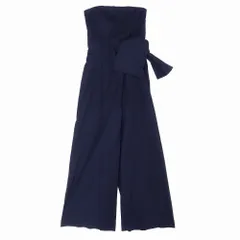 未使用品 LAGUNAMOON ラグナムーン オールインワン サロペット ベアトップ ラップ パンツ ドレス M ネイビー レディース 【中古】