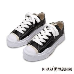 【Maison MIHARA YASUHIRO/メゾン ミハラヤスヒロ】"HANK"(ハンク) original sole leather lowcut sneaker - BLACK / A05FW704【送料無料】