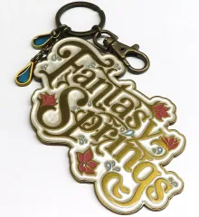 【中古】キーホルダー ロゴ キーチェーン 「ディズニー ファンタジースプリングス」 東京ディズニーシー限定