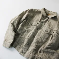 美品 定価4.6万 45R フォーティファイブアール 80510032 リネンの908空比古比女ジャン 2/ベージュ ジャケット ブルゾン【2400013189927】のサムネイル
