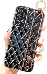 Samsung Galaxy A52 5G ケース SC-53B スマホケース サムスンギャラクシa52 5g ケースケース薄型 折りたたみスマートフォン 軽量 落下防止 耐衝撃 カメラ保護 指紋防止全面保護カバー（ブラック）