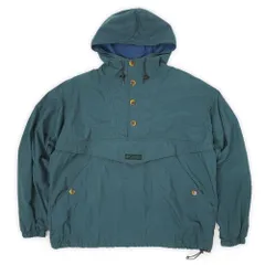 コロンビア Columbia 90s 90年代 コットンウッドプルオーバー アノラック 旧タグ 中期型 オールド アウトドア 定番 USA ヴィンテージ 古着 メンズ コート ジャケット ブルーグリーン L【中古】