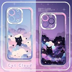 iPhone16E iPhone16Proケース ねこ 猫 クリア透明 iphoneケース 可愛い ソフトケース スマホケース iphone15proケース iphone14ケース iPhone13ケース iPhone7 iPhone12ケース かわいい