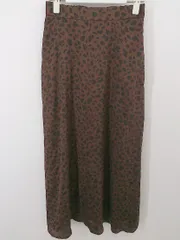 ◇ GLOBAL WORK グローバルワーク 総柄 ロング フレア スカート サイズM ブラウン系 マルチ レディース P  【中古】 【1209130005384】